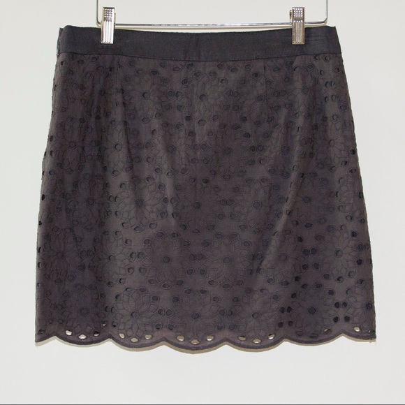 J. Crew Cotton Eyelet Mini Skirt - Picture 1 of 8